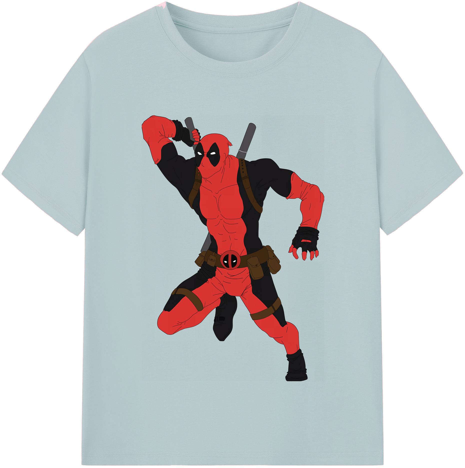 （画像用） Deadpool デッドプール 綿100％半袖Tシャツ（フロントプリント）